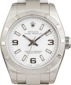 HandMade The Ladies Rolex Oyster Perpetual 176210 White Dial
