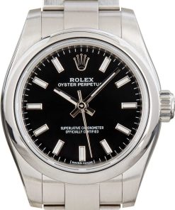 HandMade The Ladies Rolex Oyster Perpetual 26 176200 Black Dial