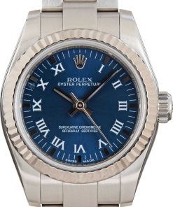 HandMade The Ladies Rolex Oyster Perpetual 176234 Blue Dial