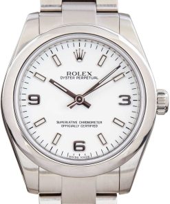 HandMade The Rolex Oyster Perpetual 31 Steel 177200 White Dial