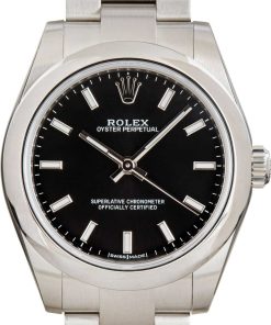 HandMade The Factory Stickered Rolex Oyster Perpetual 31 ref 177200 Black Dial