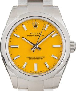 HandMade The Rolex Oyster Perpetual 31 Yellow Dial Ref 277200
