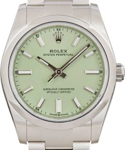 HandMade The Rolex Oyster Perpetual 34 Ref 124200 Pistachio Dial