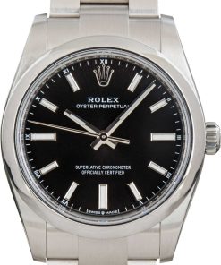 HandMade The Rolex Oyster Perpetual 34 Ref 124200 Black Dial