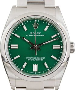 HandMade The Rolex Oyster Perpetual 126000 Green Dial