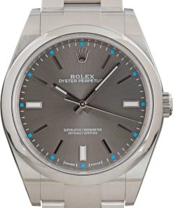 HandMade The Rolex Oyster Perpetual 39 114300 Dark Rhodium Dial