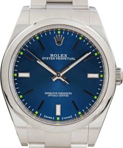 HandMade The Rolex Oyster Perpetual 39MM 114300 Blue Dial