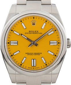 HandMade The Rolex Oyster Perpetual 124300 Yellow Dial