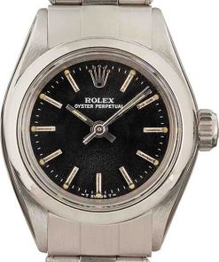 HandMade The Ladies Rolex Oyster Perpetual 6718 Black Dial
