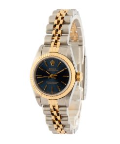 Alternative view of HandMade The Rolex Ladies Oyster Perpetual 67193 Blue Dial