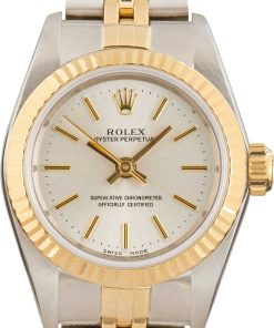 HandMade The Lady Rolex Oyster Perpetual 76193 Silver Dial