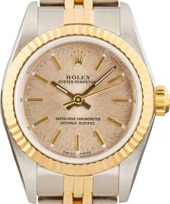 HandMade The Ladies Rolex Oyster Perpetual 76193 Two Tone