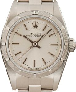 HandMade The Ladies Rolex Oyster Perpetual 76030 Silver Dial