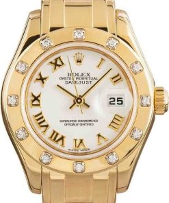 HandMade The Ladies Rolex Pearlmaster 80318 Diamond