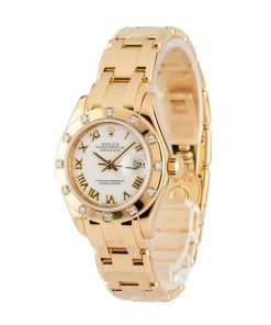 Alternative view of HandMade The Ladies Rolex Pearlmaster 80318 Diamond