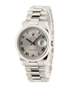 Alternative view of HandMade The Rolex Day-Date President 118206 Silver Dial