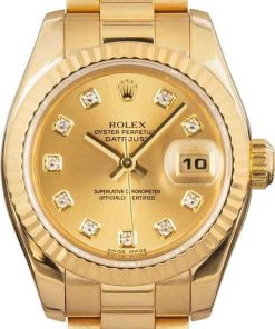 HandMade The Ladies Rolex President 179178 Diamond Dial