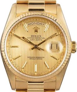 HandMade The Rolex Presidential 18038 Champagne Tapestry Dial