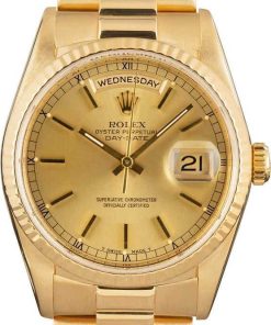 HandMade The Rolex President Gold Day-Date 18238 Champagne Dial