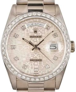 HandMade The Rolex President Day-Date 18349 White Gold