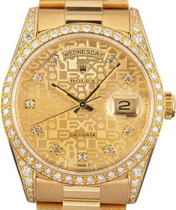 HandMade The Rolex Day-Date President 18388 18k Yellow Gold