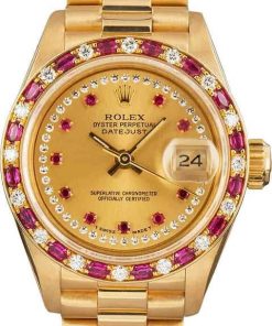 HandMade The Rolex President 69198 Rubies & Diamonds