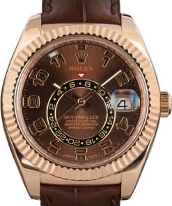 HandMade The Rolex Sky-Dweller Chocolate Dial 326135 Everose Gold