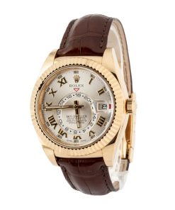 Alternative view of HandMade The Rolex Sky-Dweller Ref 326138 Silver Roman Dial