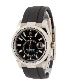 Alternative view of HandMade The Rolex Sky-Dweller White Gold 336239 Black Dial