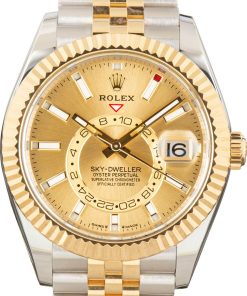 HandMade The Rolex Sky-Dweller Ref 336933 Champagne Dial