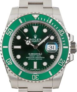 HandMade The Rolex Submariner Steel Hulk 116610LV Green Dial