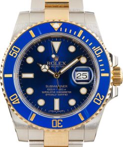 HandMade The Rolex Submariner Two Tone Ref 116613LB Blue Dial