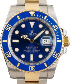 HandMade The Rolex Submariner Two Tone 116613LB Blue Dial