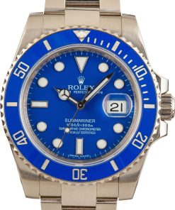 HandMade The Rolex Submariner Ref 116619 White Gold Smurf
