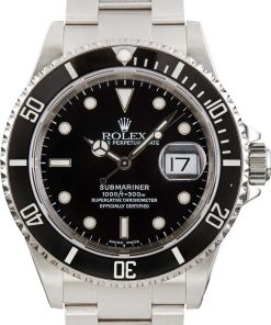 HandMade The Rolex Stainless Steel Submariner 16610 Black