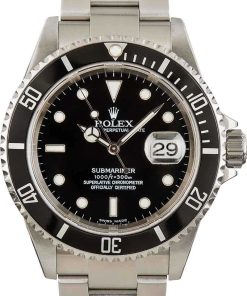 HandMade The Rolex Submariner Stainless Steel 16610 Black Dial