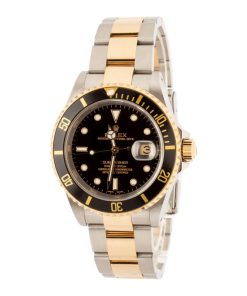 Alternative view of HandMade The Two Tone Rolex Submariner Black 16613