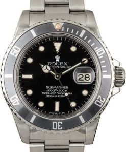 HandMade The Rolex Submariner 16800 Steel Oyster Black Dial