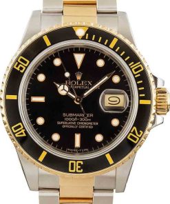 HandMade The Rolex Submariner 16803 Black Dial Gold Bezel