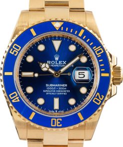 HandMade The Rolex Submariner Blue Dial 126618LB 18k Yellow Gold