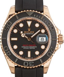 HandMade The Rolex Yacht-Master 126655 18k Everose Gold on Oysterflex Strap