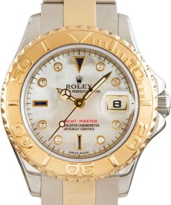 HandMade The Ladies Rolex Yacht-Master 169623 Mother of Pearl Diamond Dial