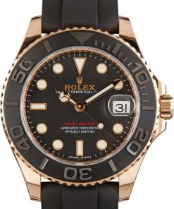 HandMade The Rolex Yacht-Master 37 Ref 268655 Everose Gold on Oysterflex