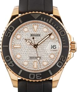 HandMade The Rolex Yacht-Master 37 Ref 268655 Diamond Paved Dial