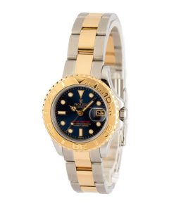 Alternative view of HandMade The Ladies Rolex Yacht-Master 69623 Blue Dial