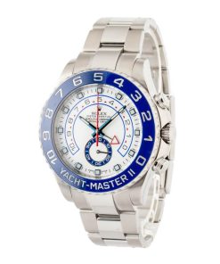 Alternative view of HandMade The Rolex Yacht-Master II Ref 116680 White Dial Blue Bezel