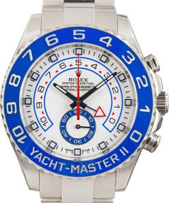 HandMade The Rolex Yacht-Master II Ref 116680 White Dial Blue Bezel