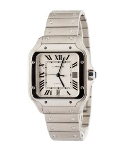 Alternative view of HandMade The Santos de Cartier WSSA0018 Large Steel Model