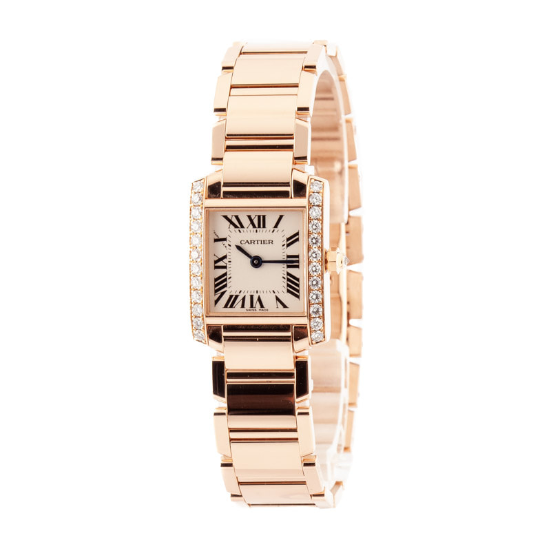HandMade The Cartier Tank Francaise Watch 18k Rose Gold - Image 2