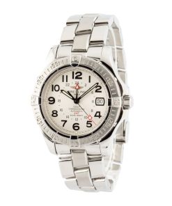 Alternative view of HandMade The Breitling Colt GMT Silver Arabic Dial